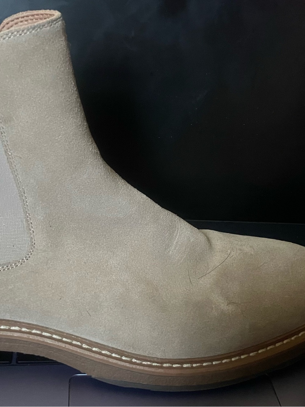 Roma Men's Chukka Boot in Beige Suede